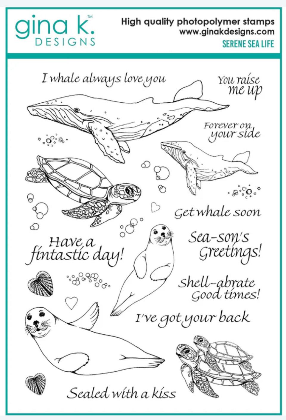 Serene Sea Life Stamp & Die Bundle