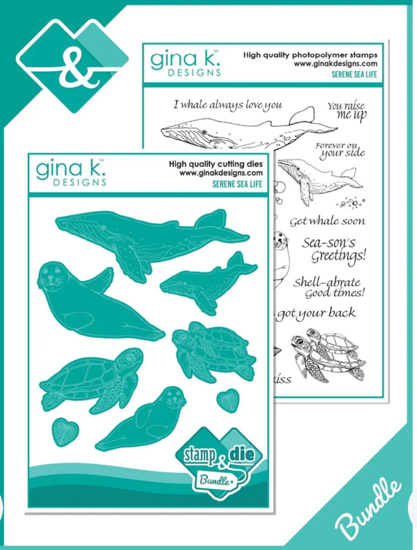 Serene Sea Life Stamp & Die Bundle