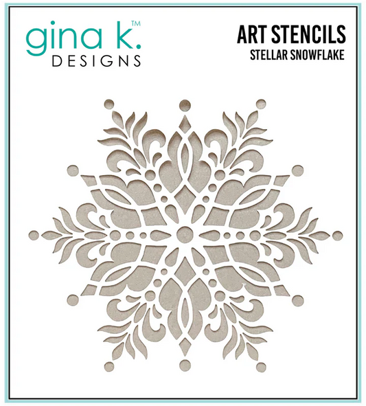 Stellar Snowflake Stencil - Gina K