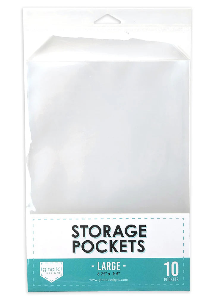 Large - Storage Pockets 6.75" x 9.5" - 10 pockets