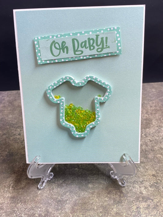 Oh Baby in light greens - CM Design Studios