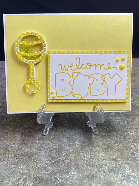 Welcome Baby in blues - CM Design Studios