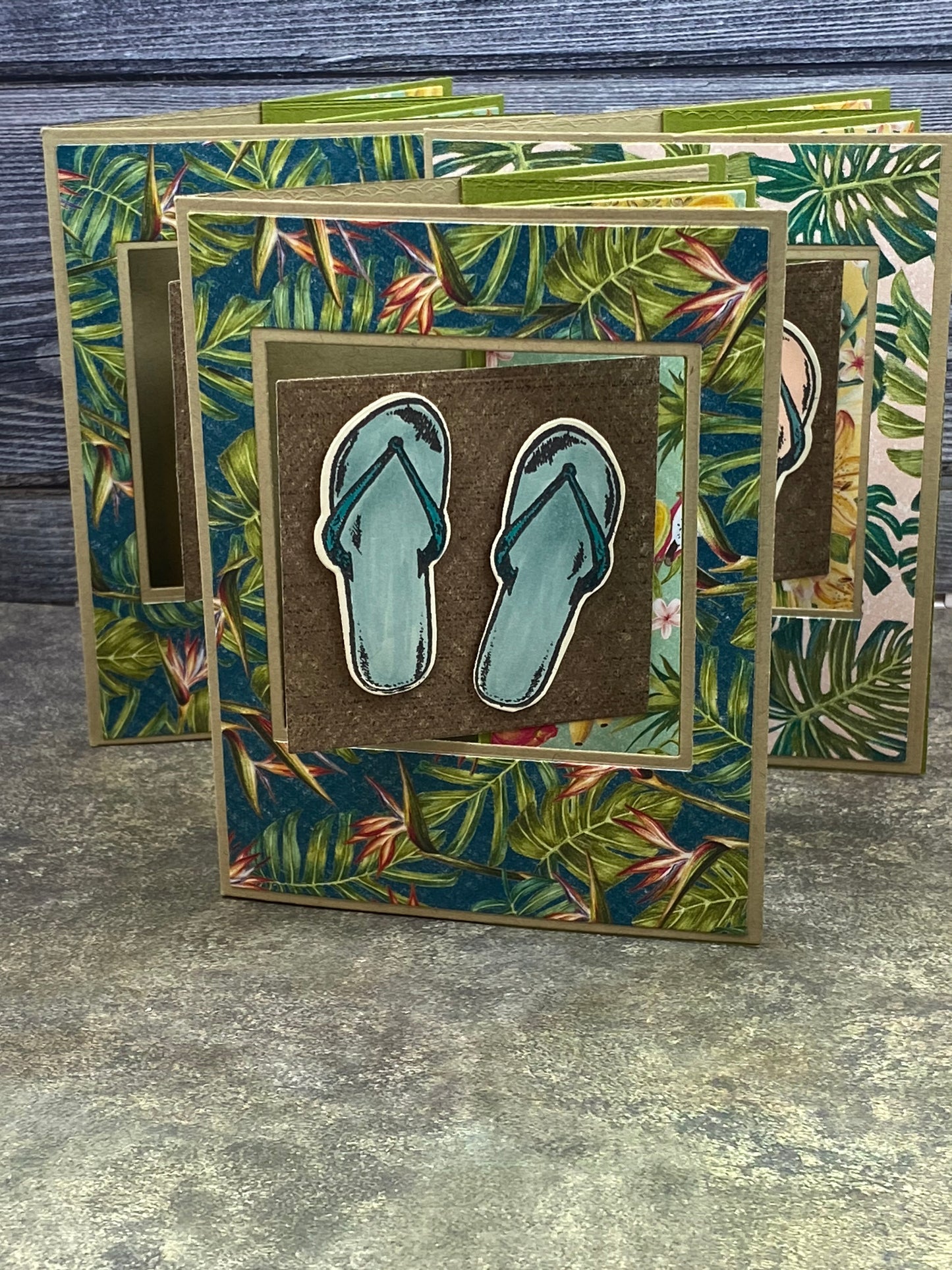 Flip Flop Fancy Fold Card