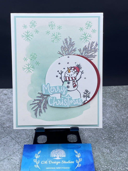 Merry Christmas Snowman Card