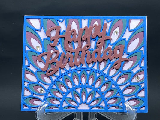 Happy Birthday - Peacock Print